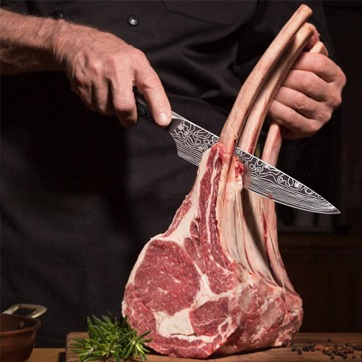 afilar un cuchillo de chef
